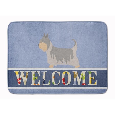 Carolines Treasures Australian Silky Terrier Welcome Machine Washable Memory Foam Mat BB8307RUG
